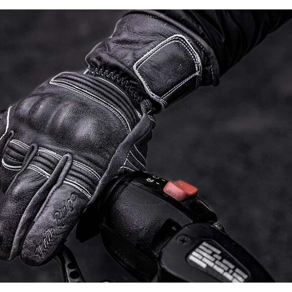 New. Indie Ridge  FULL GAUNTLET • BLACK leather. XXL Retails $84 - Picture 7 of 13